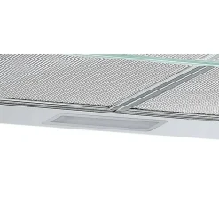 Unterbauhaube 'Lili' stahlfarben Metall mit Glasschirm 60 cm