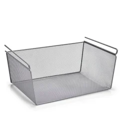 Unter-Fachbodenregal silberfarben 42,5 x 19 x 26 cm