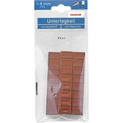 Unterlegkeil 1 - 8 mm braun 4 Stück