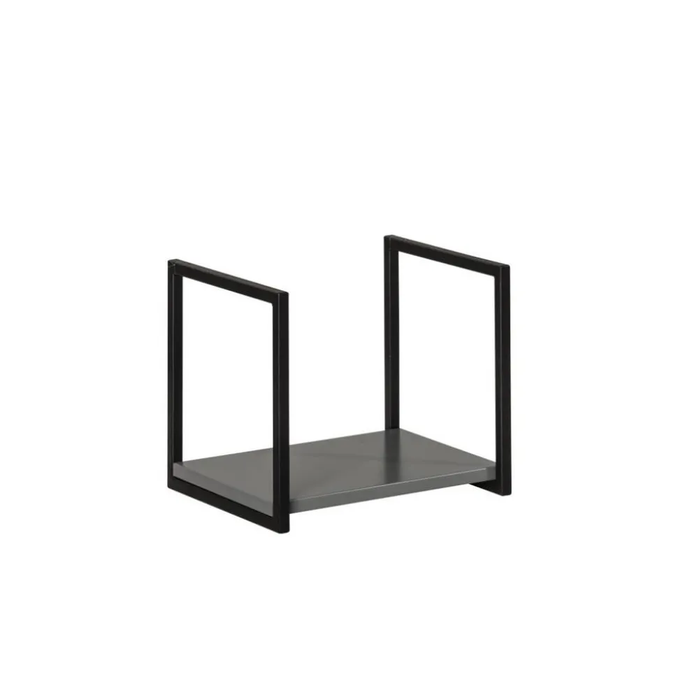 Unterregal 'New York' grau, schwarz 33 x 28 x 28 cm