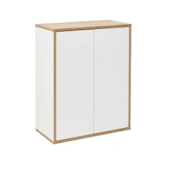 Unterschrank 'Finn' weiß/braun foliert 60 x 75 x 30,5 cm