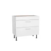 Unterschrank für Kochfeld 'Optikomfort Bengt932' weiß 90 x 87 x 58,4 cm