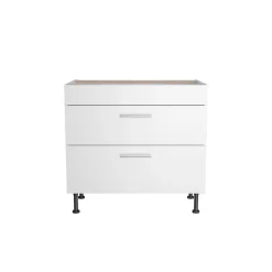 Unterschrank für Kochfeld 'Optikomfort Bengt932' weiß 90 x 87 x 58,4 cm