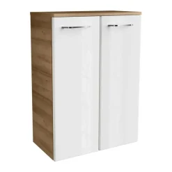 Unterschrank 'Milano' braun, weiß 60,5 x 82,5 x 32 cm