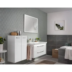 Unterschrank 'Milano' weiß glänzend 60,5 x 82,5 x 32 cm