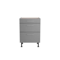 Unterschrank mit 3 Auszügen 'OPTIkomfort Mats825' basaltgrau 60 x 87 x 58,4 cm