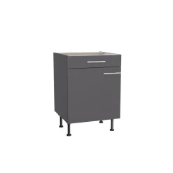 Unterschrank 'OPTIkomfort Ingvar420' anthrazit matt 60 x 87 x 58,4 cm