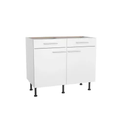 Unterschrank 'Optikomfort Bengt932' weiß 100 x 87 x 58,4 cm