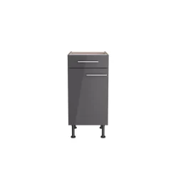 Unterschrank 'Optikomfort Jonte984' anthrazit/eichefarben 40 x 87 x 58,4 cm