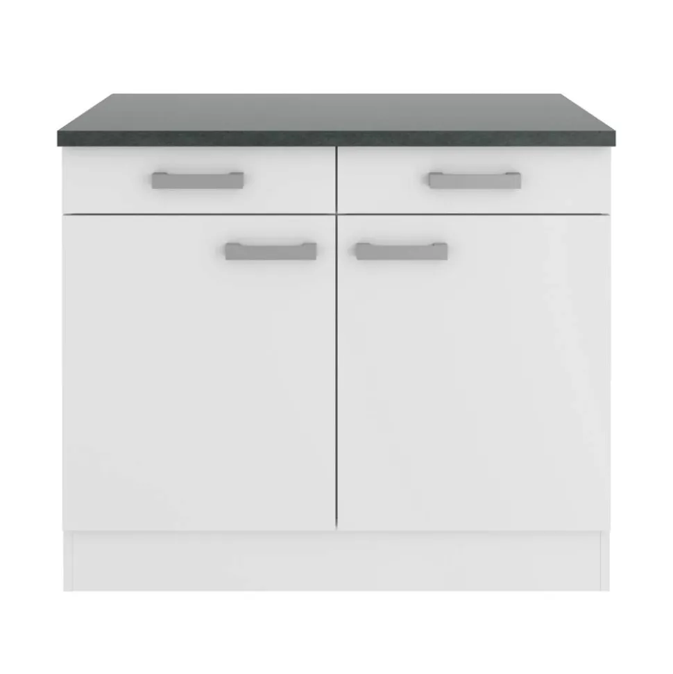 Unterschrank 'OPTIkult Oslo' weiß 100 x 84,8 x 60 cm