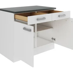 Unterschrank 'OPTIkult Oslo' weiß 100 x 84,8 x 60 cm