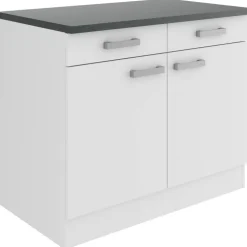 Unterschrank 'OPTIkult Oslo' weiß 100 x 84,8 x 60 cm