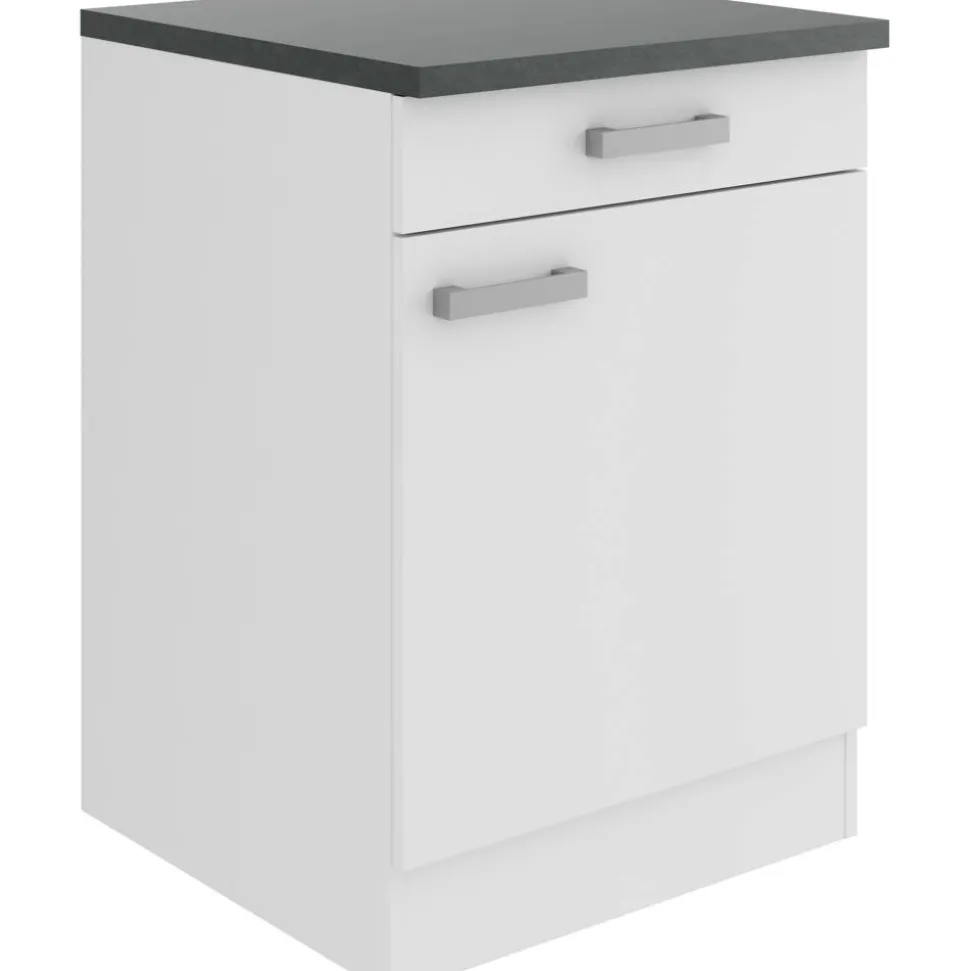 Unterschrank 'OPTIkult Oslo' weiß 60 x 84,8 x 60 cm