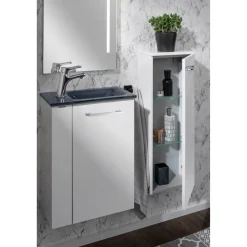 Unterschrank 'SBC' weiß glänzend 30 x 83 x 17 cm