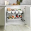 Unterschrankregal 'Flexi' silber matt 44-82 x 39 x 28 cm