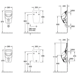 Urinal-Deckel 'O.Novo' weiß