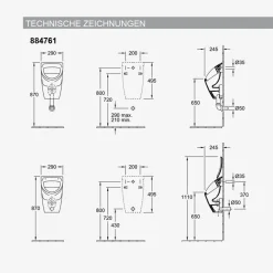 Urinal-Deckel 'O.Novo' weiß