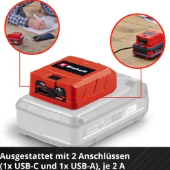 USB-Akku-Adapter 'TC-CP 18 Li USB A/C-Solo'