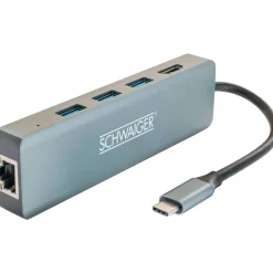 USB 3.0 HUB schwarz 4-fach