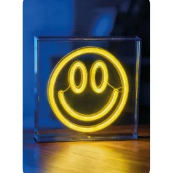 USB-Tischleuchte 'Smiley' Kunststoff 18 x 18 cm