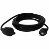 Verlängerungskabel 'H05RR-F 3G1,5' schwarz 5 m