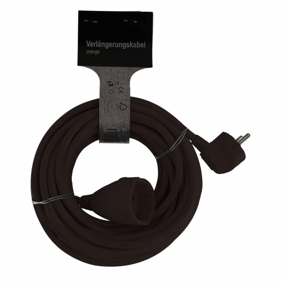 Verlängerungskabel 'H05VV-F 3x1,5' schwarz 10 m