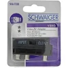 Video-AV-Adapter 3x Cinch/S-VHS/Scart