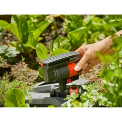 Viereckregner 'AquaZoom Compact' schwarz 9-216 m²