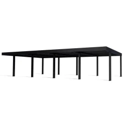 Vierercarport 'Oslo' anthrazit 1197,5 x 596,5 cm Polycarbonat grau