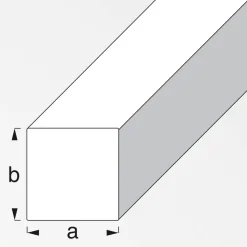Vierkantstange 1,4 x 1,4 x 200 cm