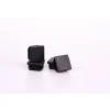 Vierkantstopfen 35 x 35 mm schwarz 4 Stück