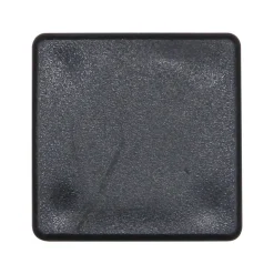 Vierkantstopfen 35 x 35 mm schwarz 4 Stück