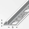 Viertelkreisprofil Aluminium 1000 x 8 x 19,5 mm