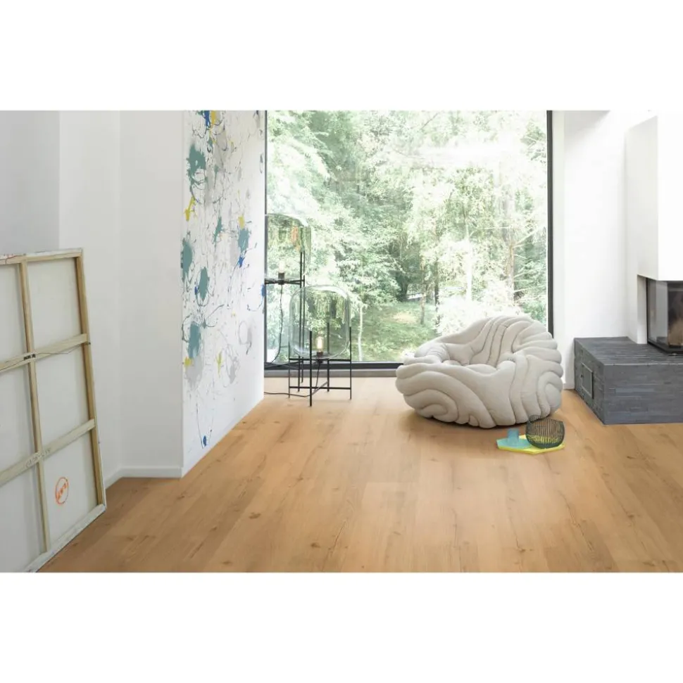 Vinylboden 'Basic 30' Eiche Lumera Natur 9,4 mm