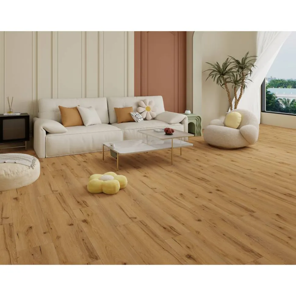 Vinylboden 'Brisbane' Eiche natur braun 4 mm