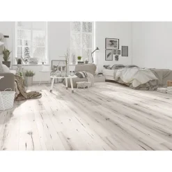 Vinylboden 'Green Vinyl' Schneeeiche naturfarben 3,8 mm
