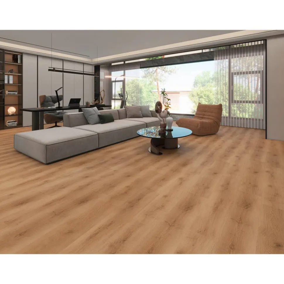 Vinylboden 'Wellington' Eiche natur braun 4 mm