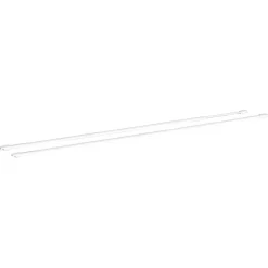 Vitragestangen weiß Ø 1,1 x 50 - 80 cm 2 Stück