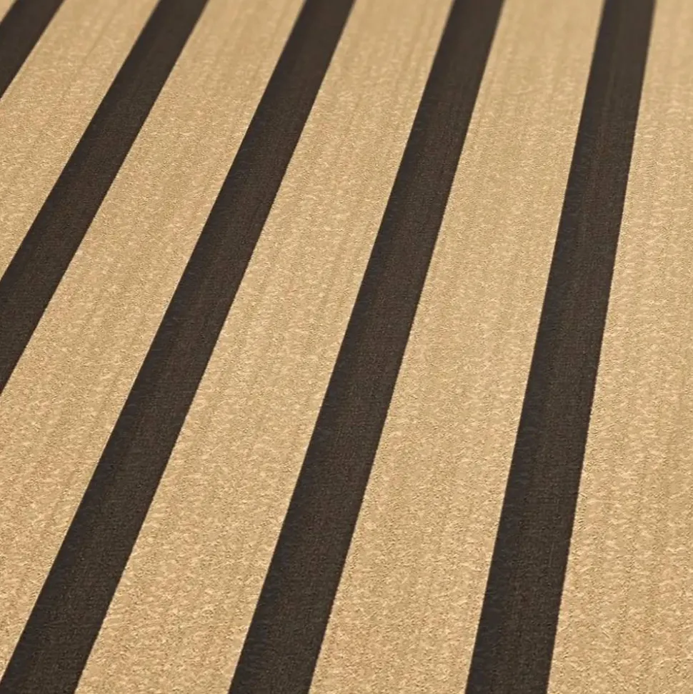 Vliestapete '50 Jahre A.S.' Holzpaneel gold 0,53 x 10,05 m