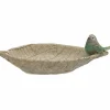 Vogelbad grau 12 cm Blatt