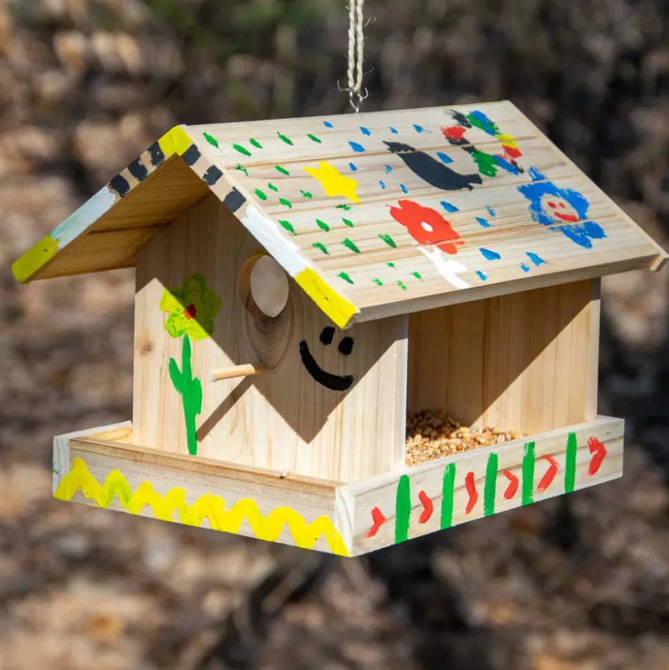 Vogelfutterhaus 19,5 x 19,5 x 26,5 cm