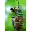 Vogelfutterspender 'Feder' grün 7,5 x 26,5 cm
