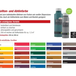 Voll- und Abtönfarbe goldgelb 500 ml