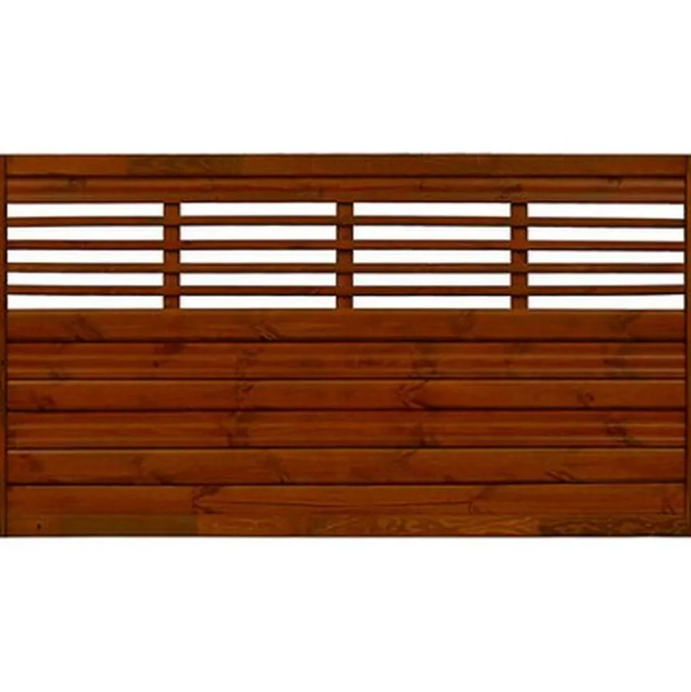 Vorgartenzaun 'Lucca' 180 x 90 cm teak