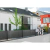 Vorgartenzaun 'Squadra' auf Maß anthrazit Aluminium