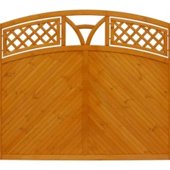 Vorgartenzaun 'Toulon' mit Bogen 180 x 135/150 cm pinie