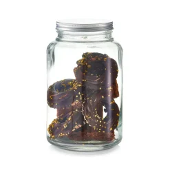 Vorratsglas transparent 4,9 l mit Metalldeckel