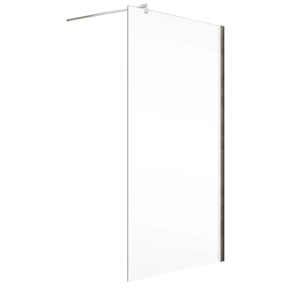 Walk In Dusche 'MasterClass M8' teilgerahmt, Chromoptik, 140 x 200 cm