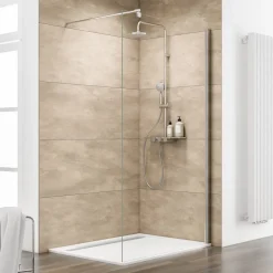 Walk In Dusche 'MasterClass M8' teilgerahmt, Chromoptik, 140 x 200 cm