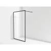 Walk In Duschkabine schwarz 120 x 200 cm